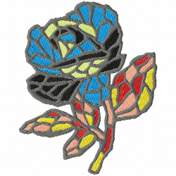 Flowers And Tree Embroidery Design 10